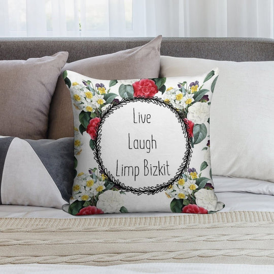 Live Laugh Limp Bizkit Soft Luxury Feel Throw Pillow