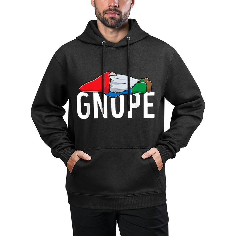Gnope Lazy Tomte Gnome Funny Nope Customizable Surface Hoodie