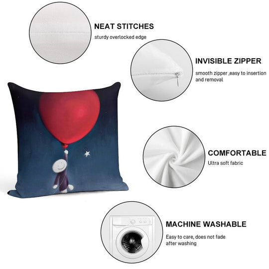 Doug Hyde Soft Luxury Feel Throw Pillow