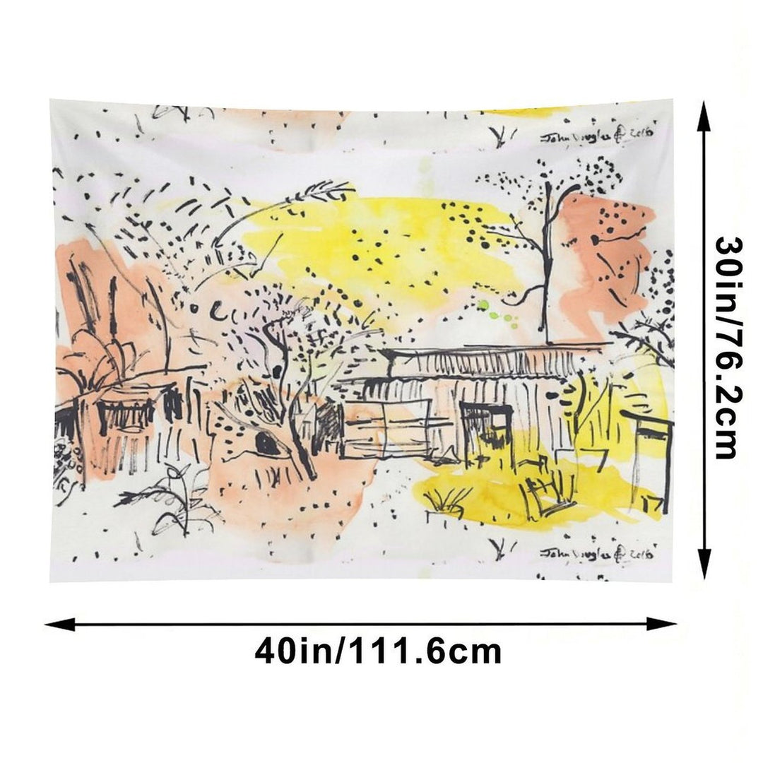 The Old Shed Out The Back Tapestry