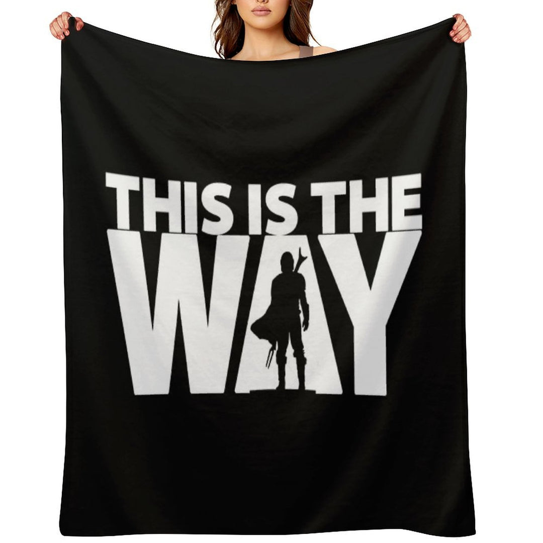 This Is The Way  Geekdom Series  DopeyArt Travel-friendly Throw Blanket