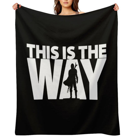 This Is The Way  Geekdom Series  DopeyArt Travel-friendly Throw Blanket