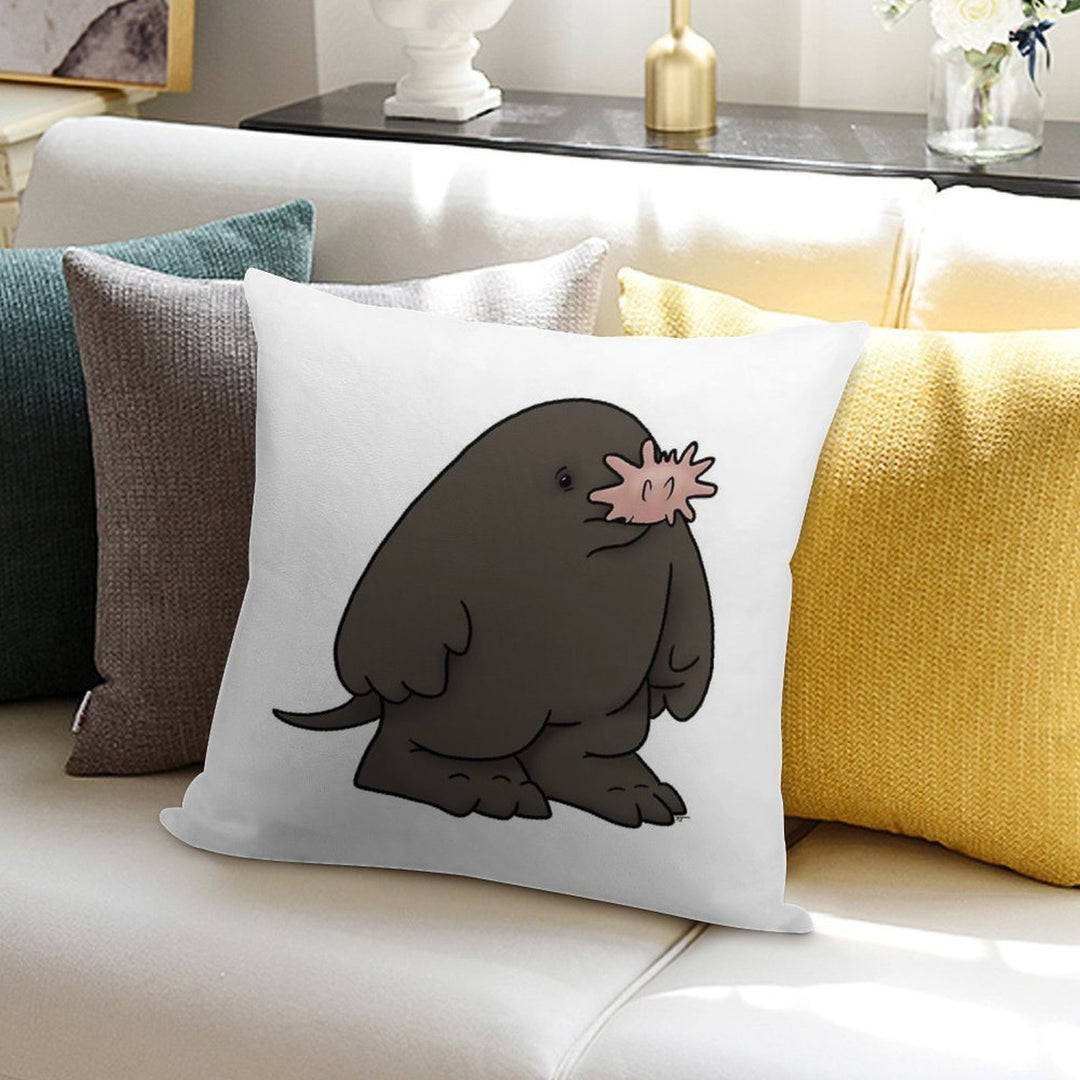 Star Nosed Mole Soft Skin-Friendly Throw Pillow