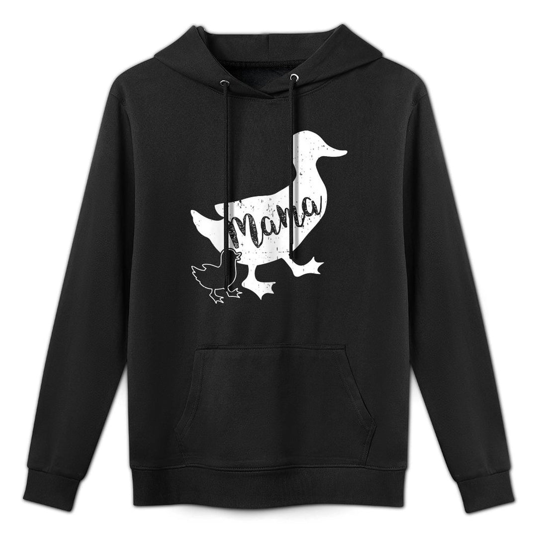 Mama Duck And 1 Duckling, Fun Mom, Mom of 1 Customizable Surface Hoodie