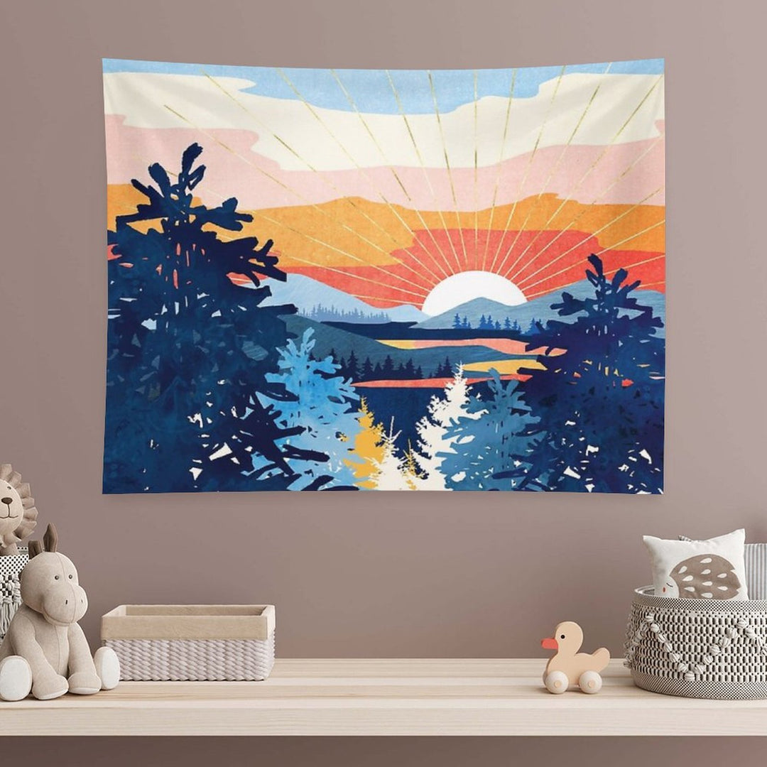 Sunset Lake Tapestry