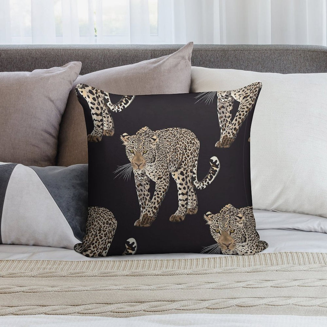 Leopard Soft Hidden Zipper Throw Pillow