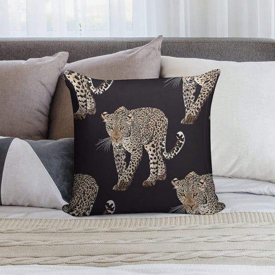 Leopard Soft Hidden Zipper Throw Pillow