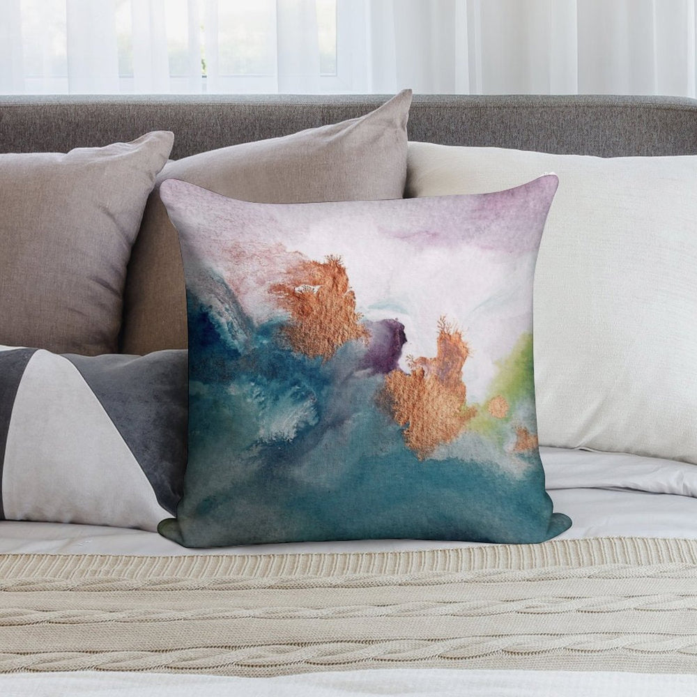 Abstract Birth Soft Skin-Friendly Throw Pillow