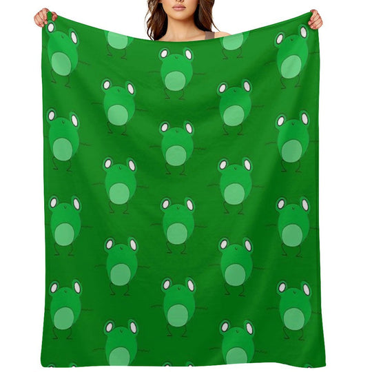 Frog Dancing Shrink-resistant Throw Blanket