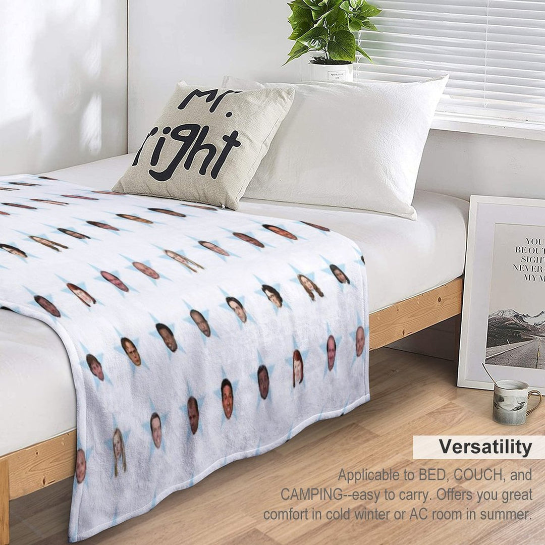 The Office Cast Star Stickers Travel-friendly Throw Blanket