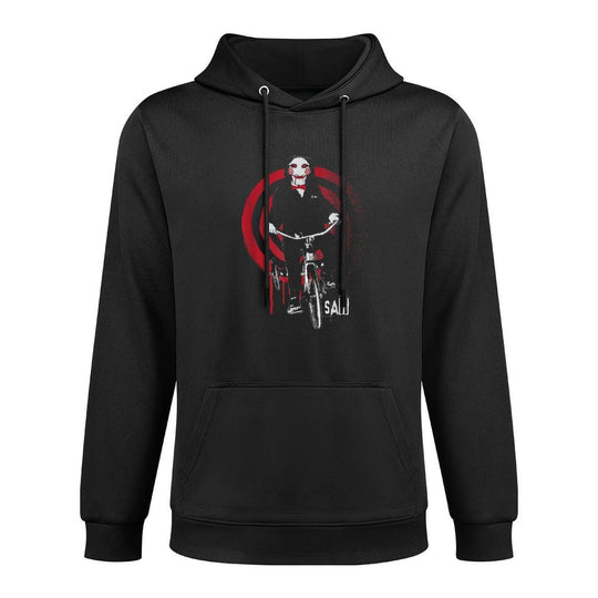 Saw Jigsaw on Bike Colorfast Hoodie