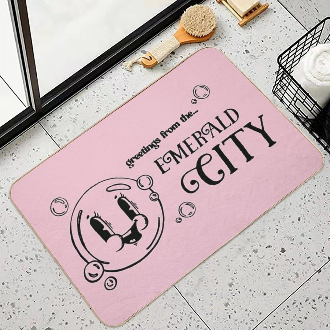 Greetings from The Emerald City  Pet-Safe Bath Mat