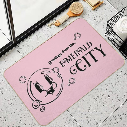 Greetings from The Emerald City  Pet-Safe Bath Mat