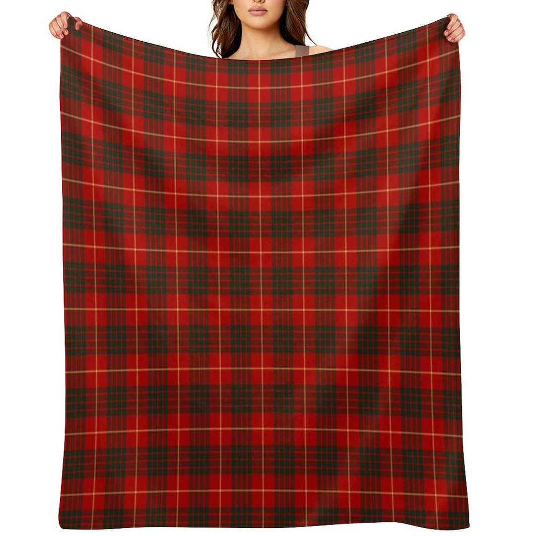 Clan Cameron Tartan All-season Throw Blanket