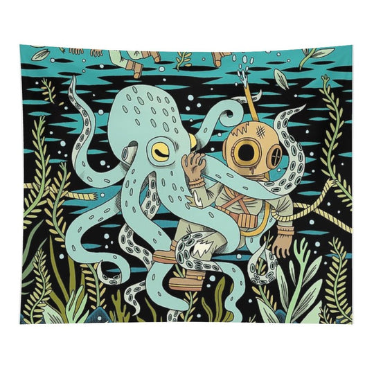 Diver Tapestry