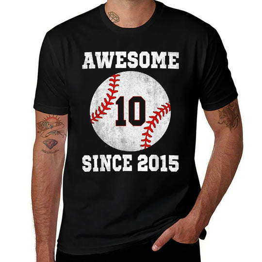 10th Birthday Baseball Player 10 Years Old Vintage Sports  Quick-drying T-Shirt