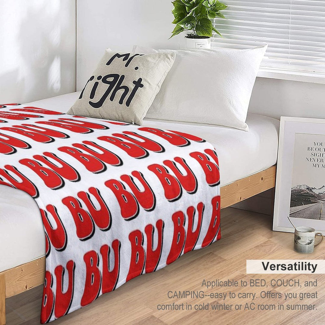 BU Boston University Eco-conscious Throw Blanket