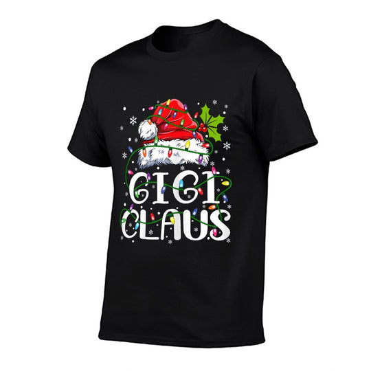 Gigi Claus Christmas Lights Pajama Family Matching  Stretchy T-Shirt