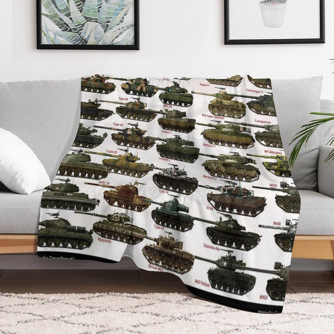 Cold War Main Battle Tanks Gift-ready Throw Blanket