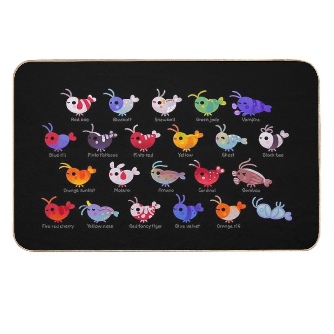 Freshwater Shrimp - Name Durable Bath Mat