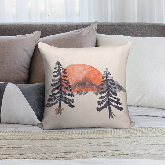 First Snow... Soft Anti-Pilling Throw Pillow