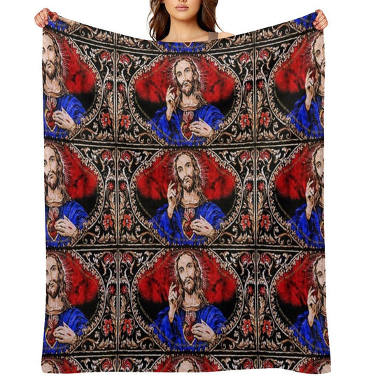 Father Ted Scared Sofa Throw Sustainable Throw Blanket