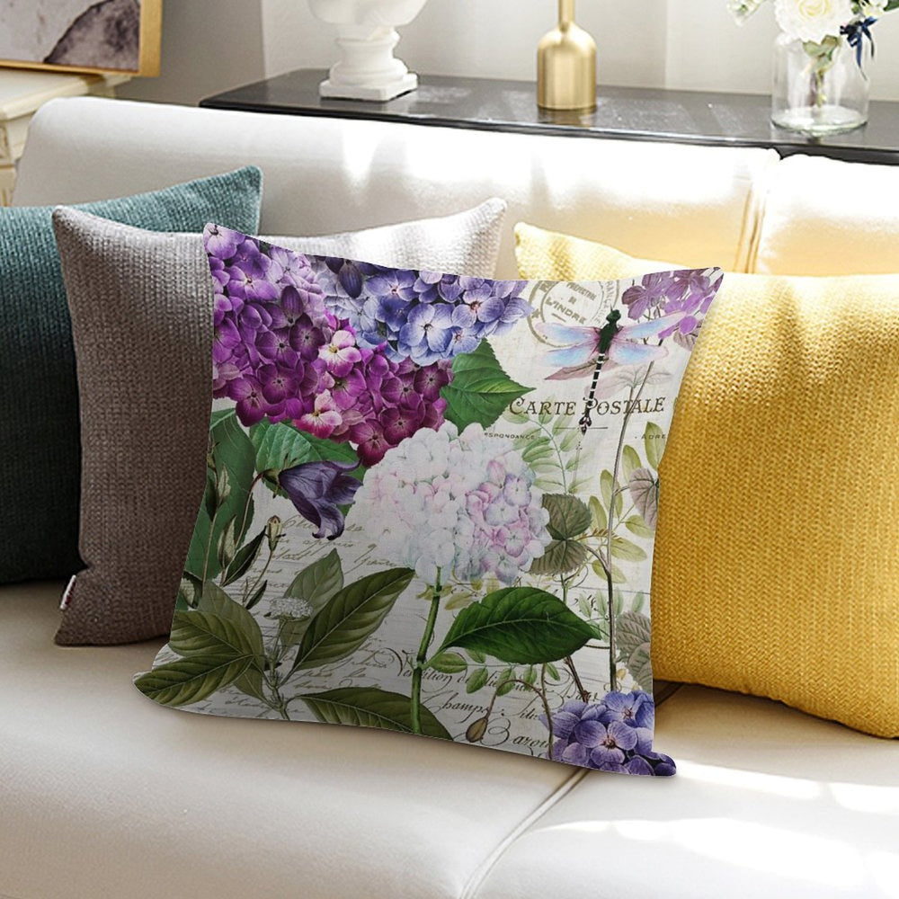 Garden Glow Soft Fade-Resistant Throw Pillow