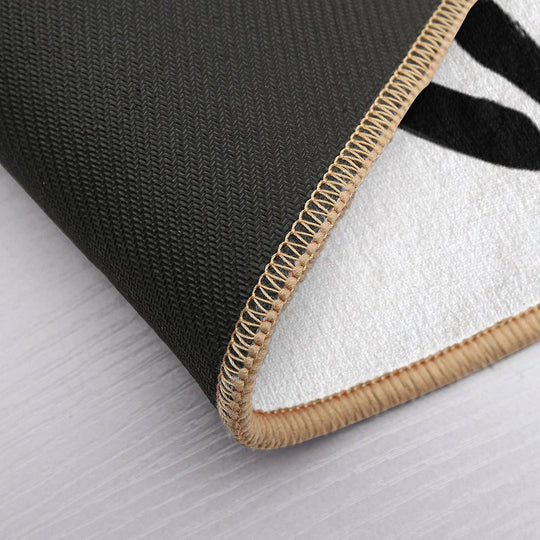 Black Gothic Heart  Pet-Safe Bath Mat