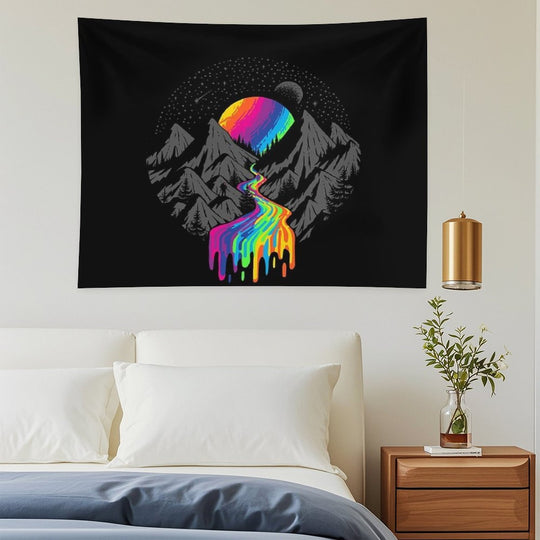Cosmic River  Surreal Space Planet Tapestry