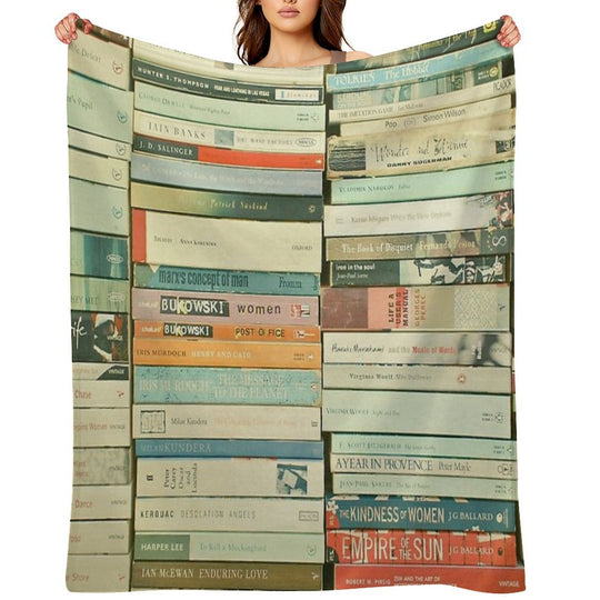 Bookworm Quick-dry Throw Blanket