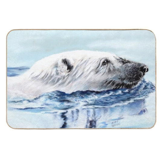Polar Bear  Easy Maintenance Bath Mat