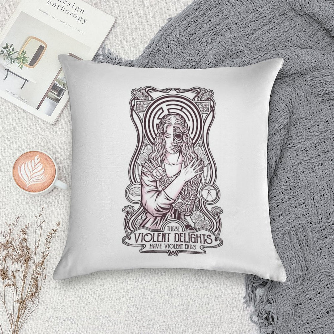 Violent Delights Soft Luxury Feel Throw Pillow