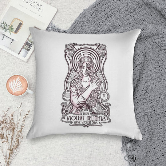 Violent Delights Soft Luxury Feel Throw Pillow