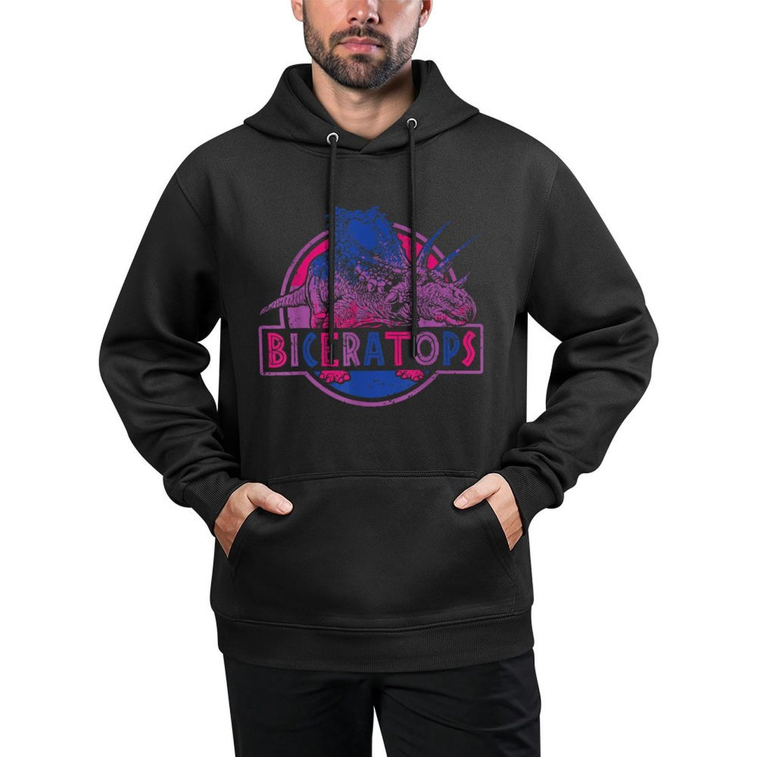 Biceratops Bisexual Dinosaur LGBT Pride Pilling-Resistant Hoodie
