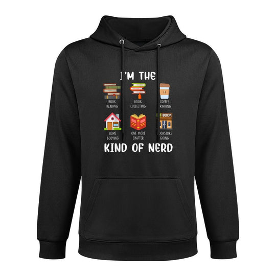 Im The Kind Of Nerd Book Reading Coffee Drinking Shape Retention Hoodie