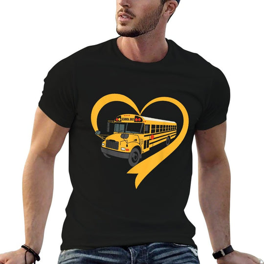 Heart School Bus Driver  Relaxed-fit T-Shirt
