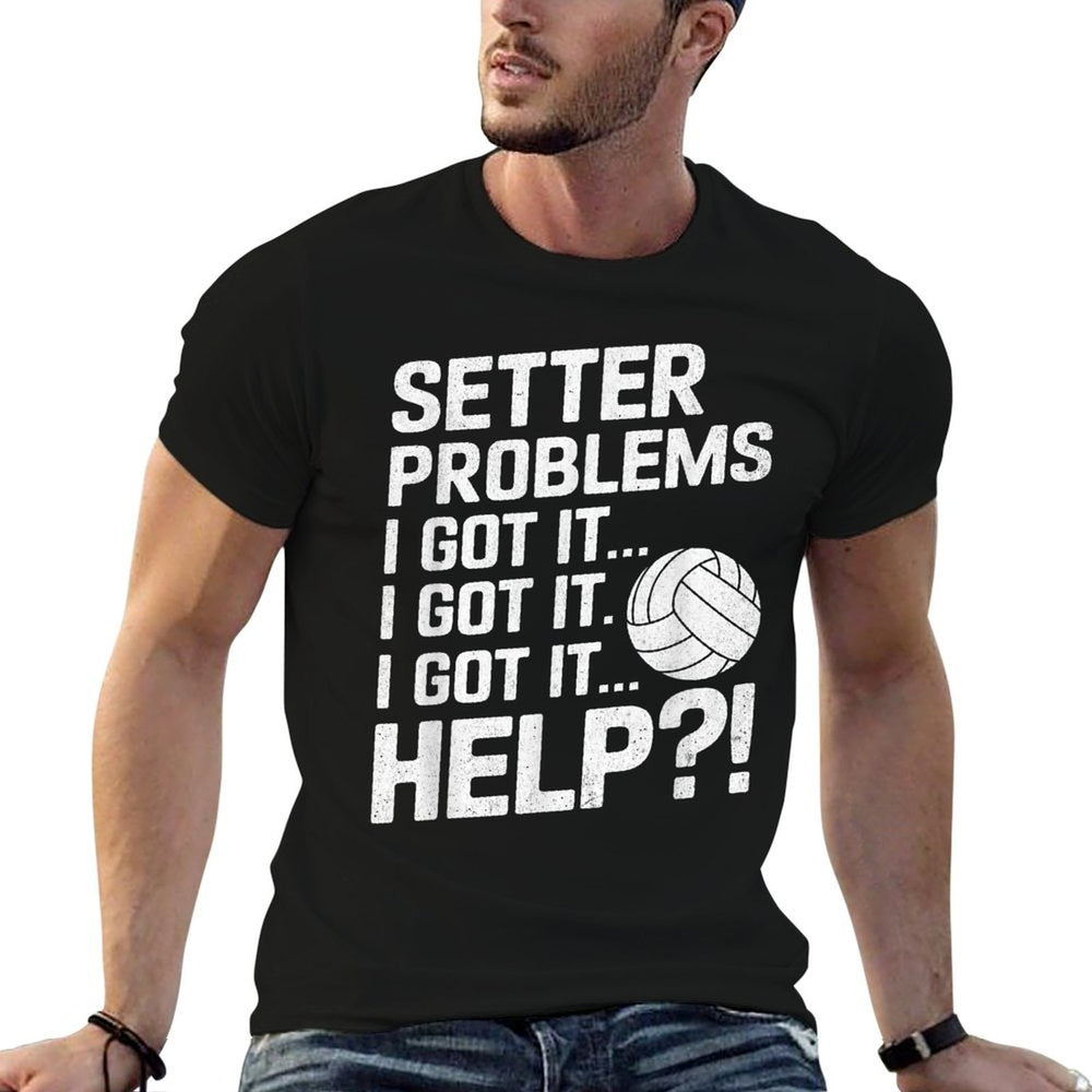 Funny Volleyball Setter Women Girls Setter Problems  Vintage-inspired T-Shirt