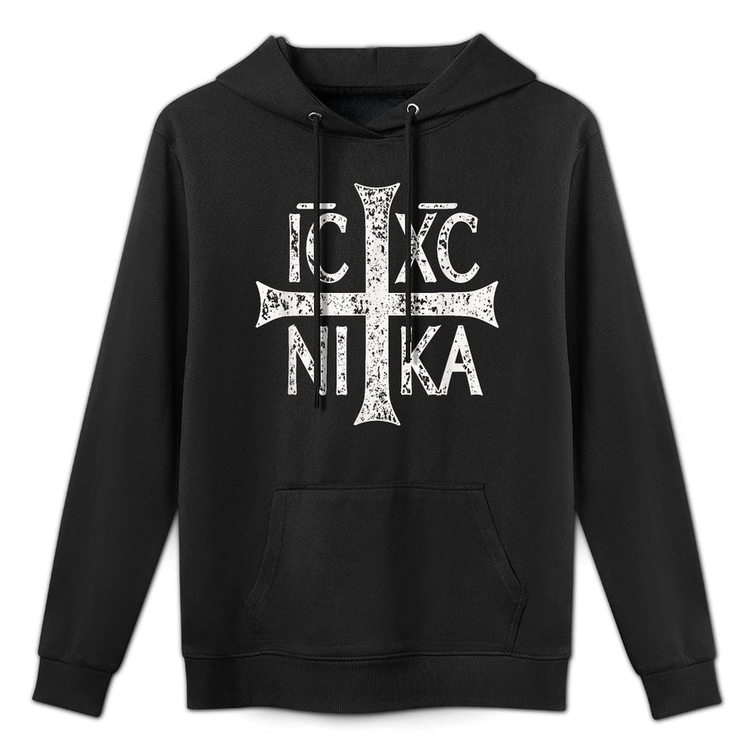 IC XC NIKA Cross Christogram Orthodox Christian Machine Washable Hoodie