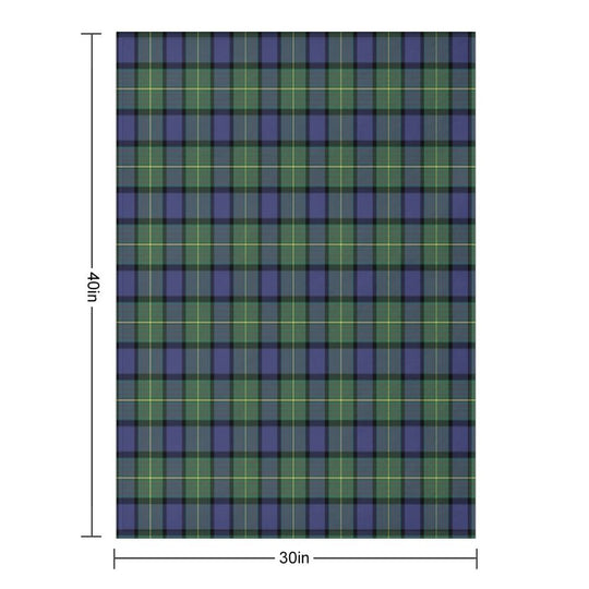 Clan Muir Tartan Velvety-soft Throw Blanket