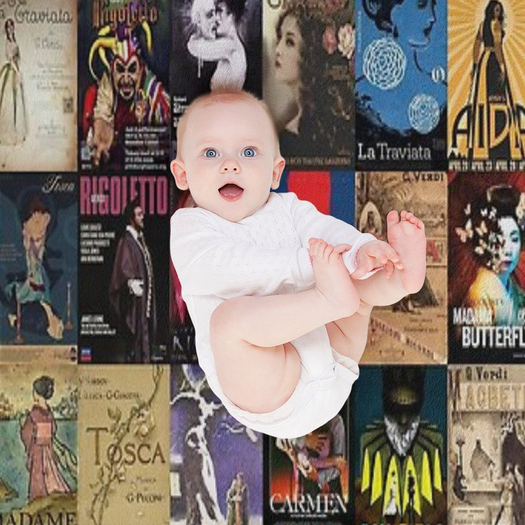 Opera Machine-washable Throw Blanket