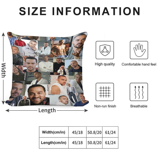 Jackson Avery Collage Soft Decorative Cover Throw Pillow