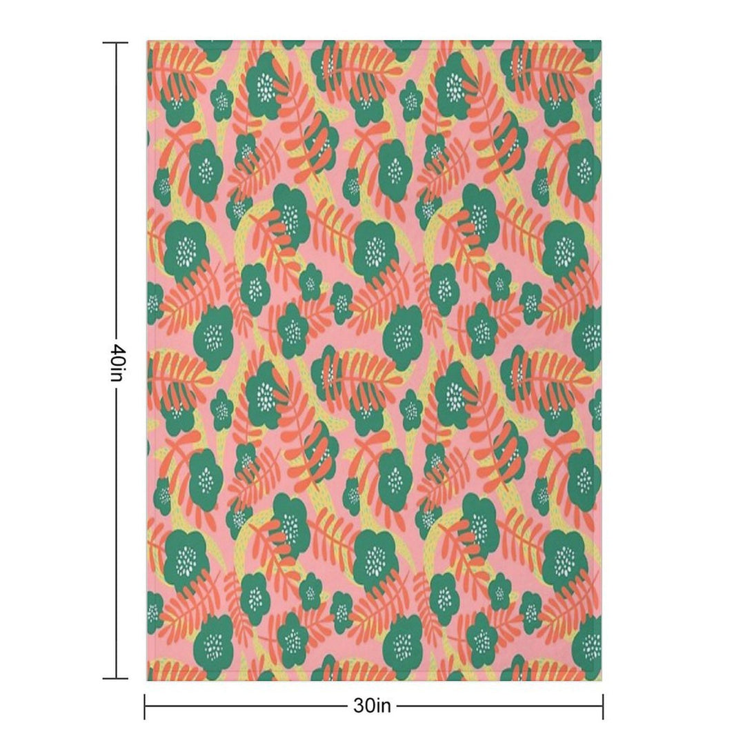 Bright Florals Multi-functional Throw Blanket