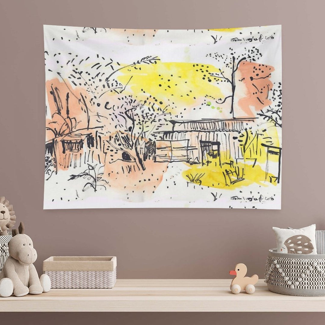 The Old Shed Out The Back Tapestry