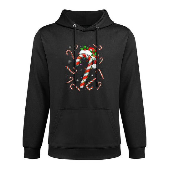 Christmas Candy Cane Santa Xmas Kids Toddler Youth Women Men Adjustable Hood Hoodie