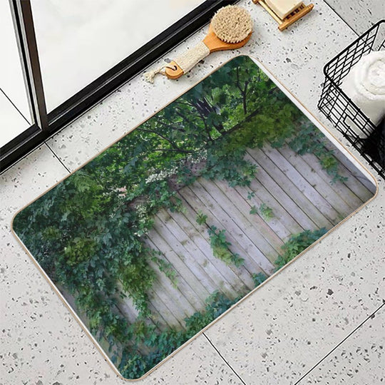 The Green Can Never Be Blocked  Stain-Proof Bath Mat