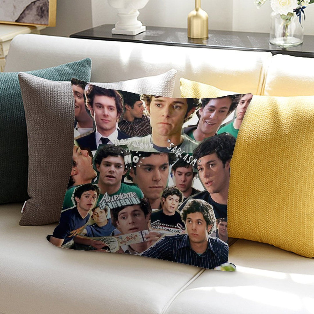 Seth Cohen Collage Soft Hidden Zipper Throw Pillow