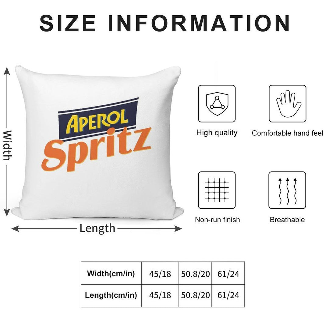 Aperol Spritz Soft Fade-Resistant Throw Pillow
