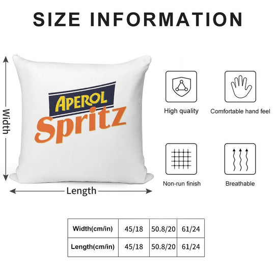 Aperol Spritz Soft Fade-Resistant Throw Pillow