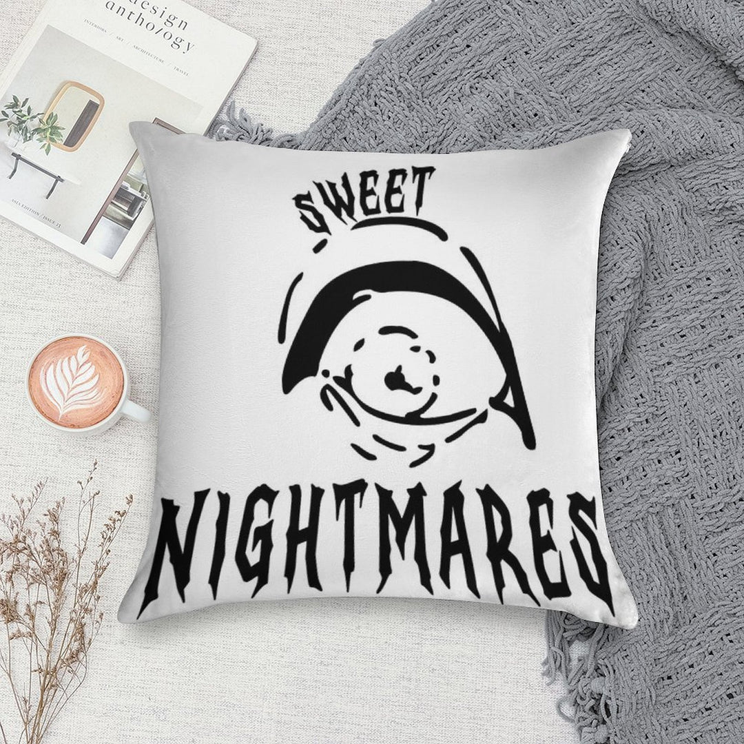 “Sweet Nightmares – Dark Gothic Art” Soft Durable Construction Throw Pillow