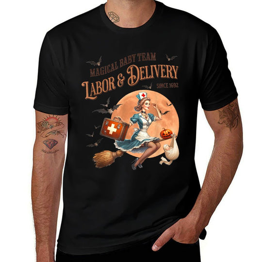 Women Labor And Delivery Nurse Halloween Special Deliveries  Versatile T-Shirt